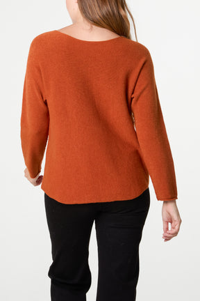 Round Neck Fine Knit Jumper