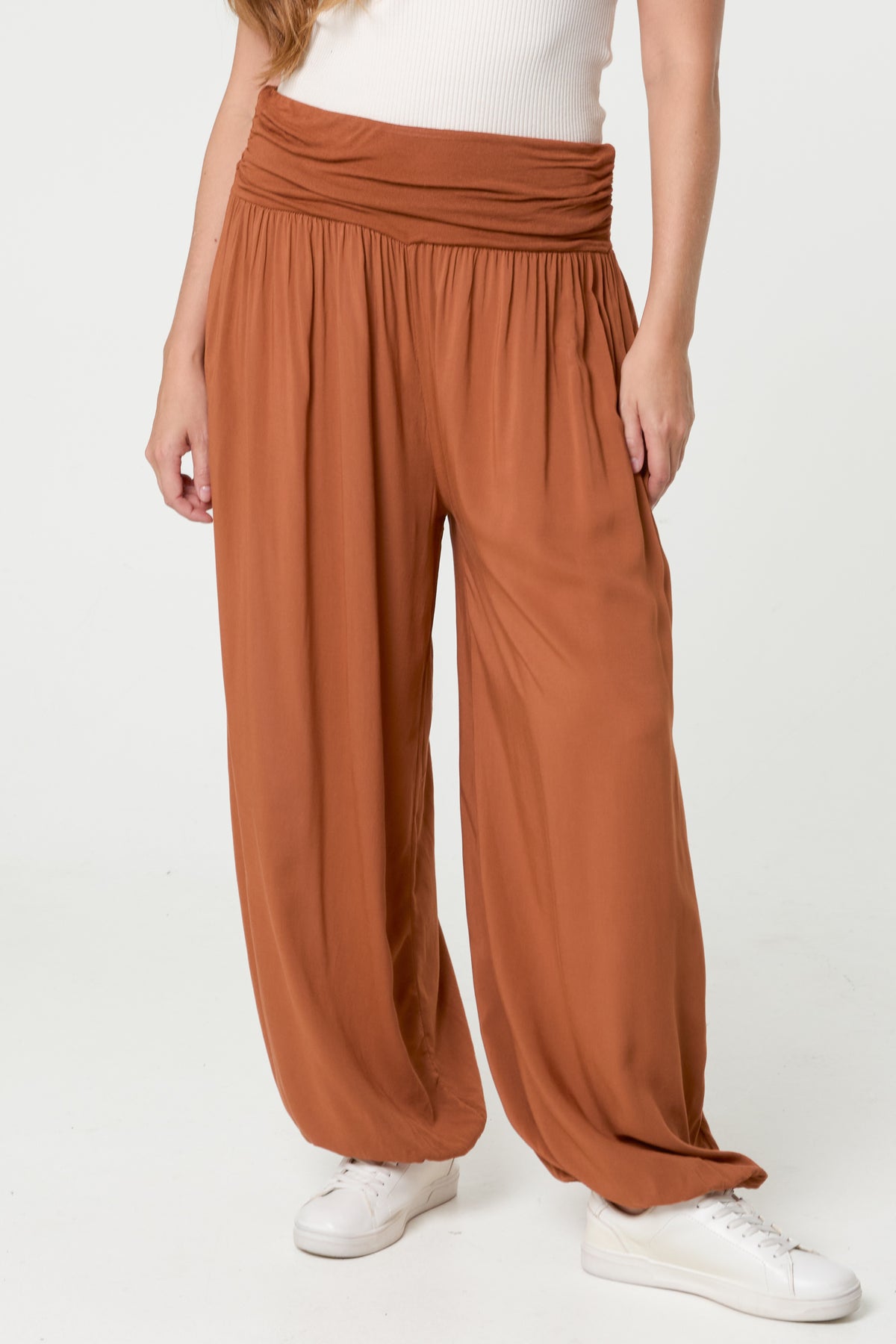 Harem Jersey Waistband Trousers