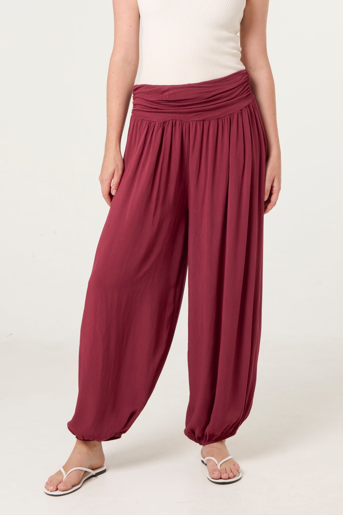 Harem Jersey Waistband Trousers