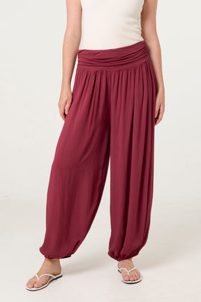 Harem Jersey Waistband Trousers