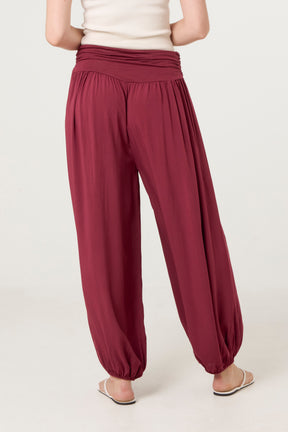 Harem Jersey Waistband Trousers