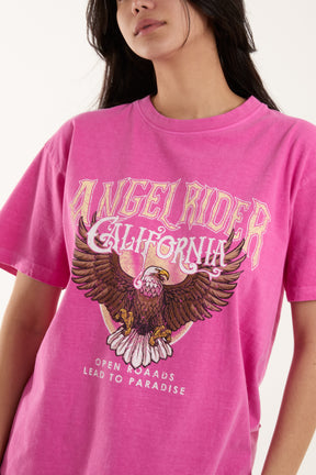 Angel Rider Print T-Shirt
