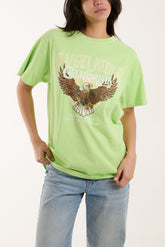 Angel Rider Print T-Shirt