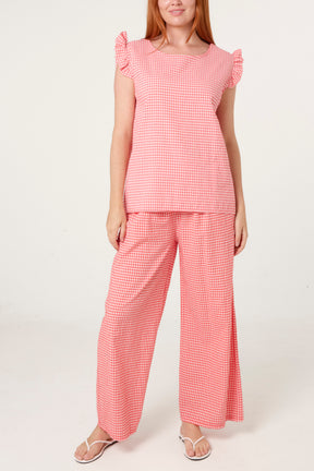 Two Piece Gingham Set