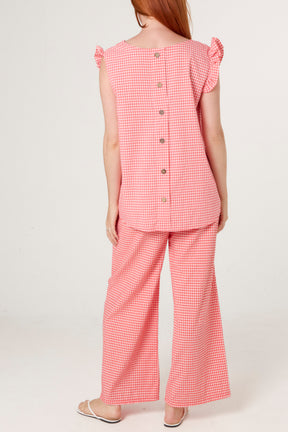 Two Piece Gingham Set