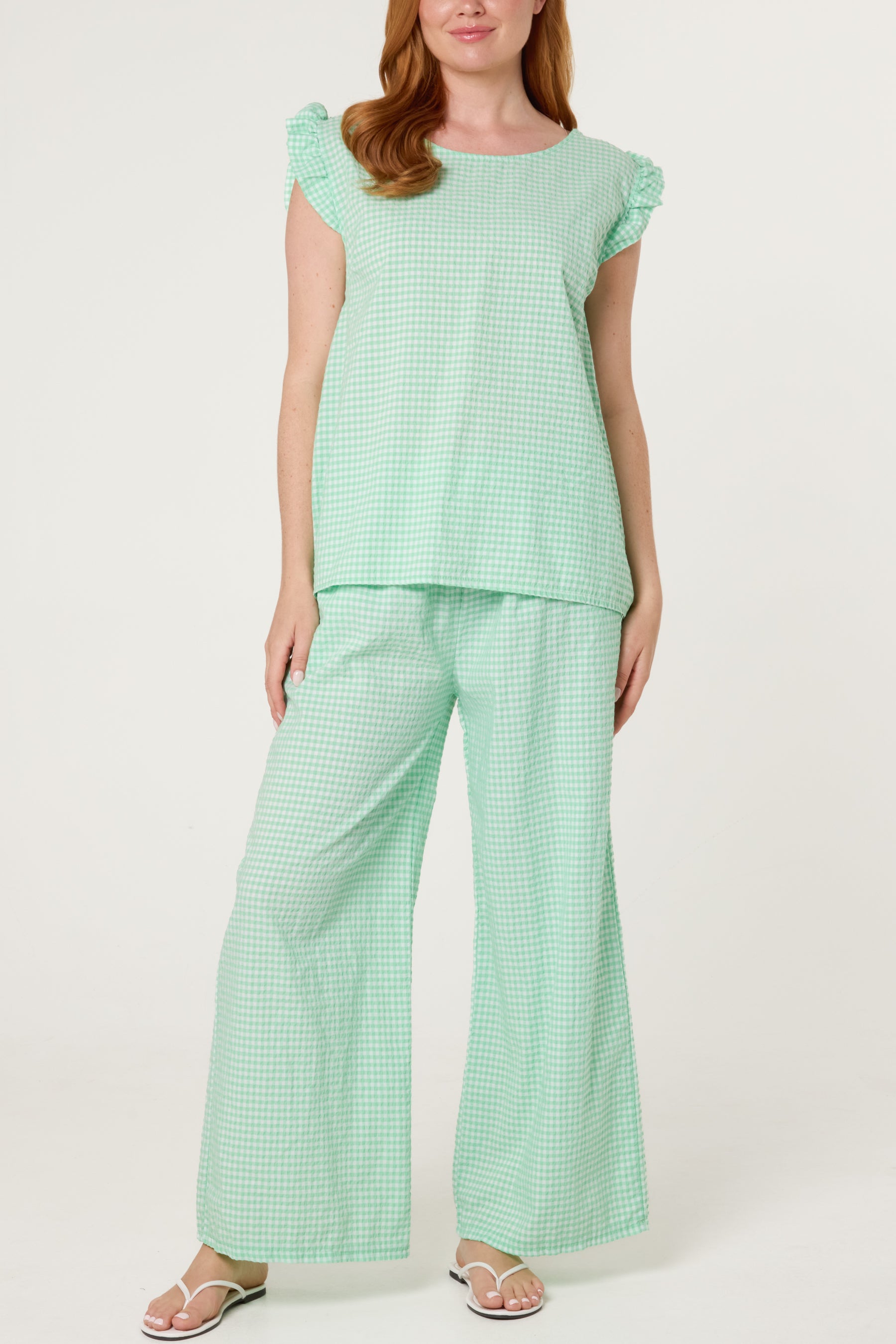 Two Piece Gingham Set