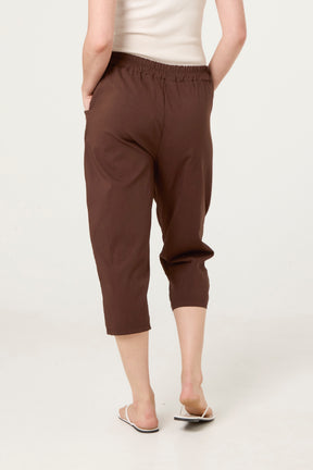Magic Plain Stretch Capri Trousers