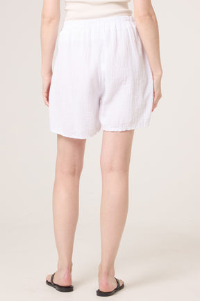 Pure Cotton Tie Front Shorts