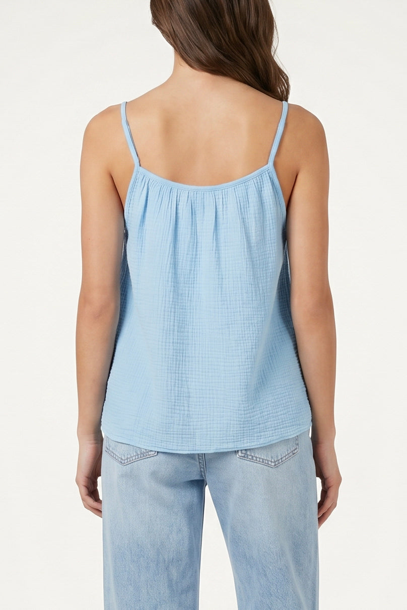 Cheesecloth Strappy Cotton Top