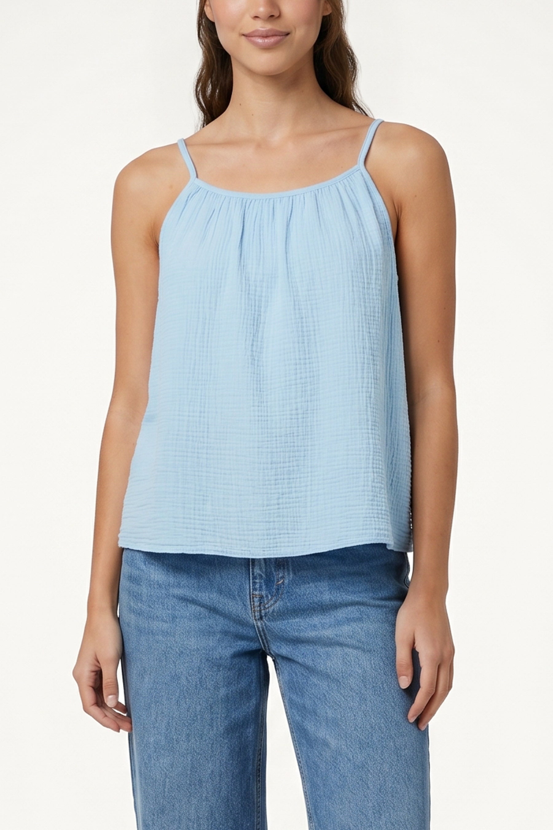 Cheesecloth Strappy Cotton Top