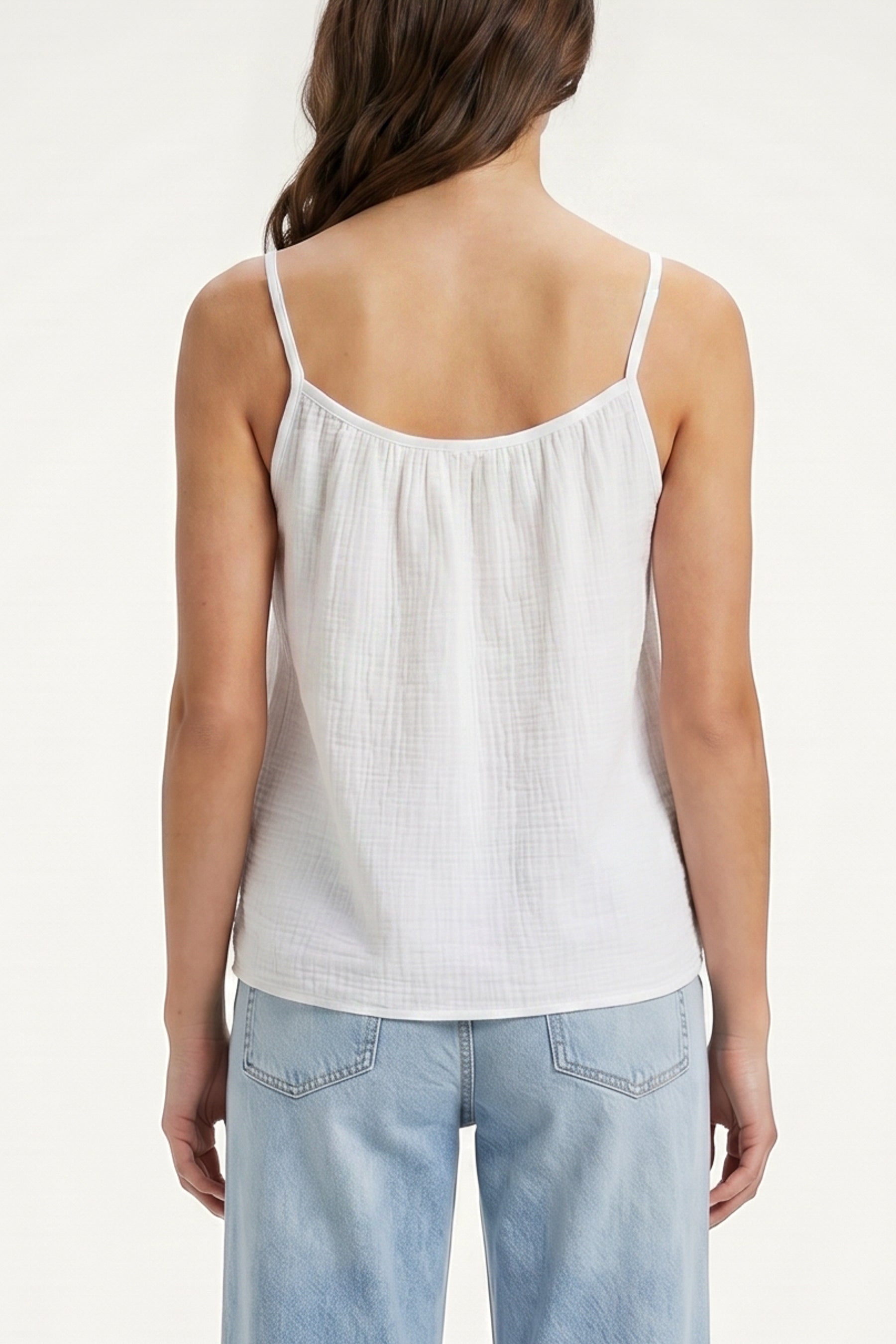 Cheesecloth Strappy Cotton Top