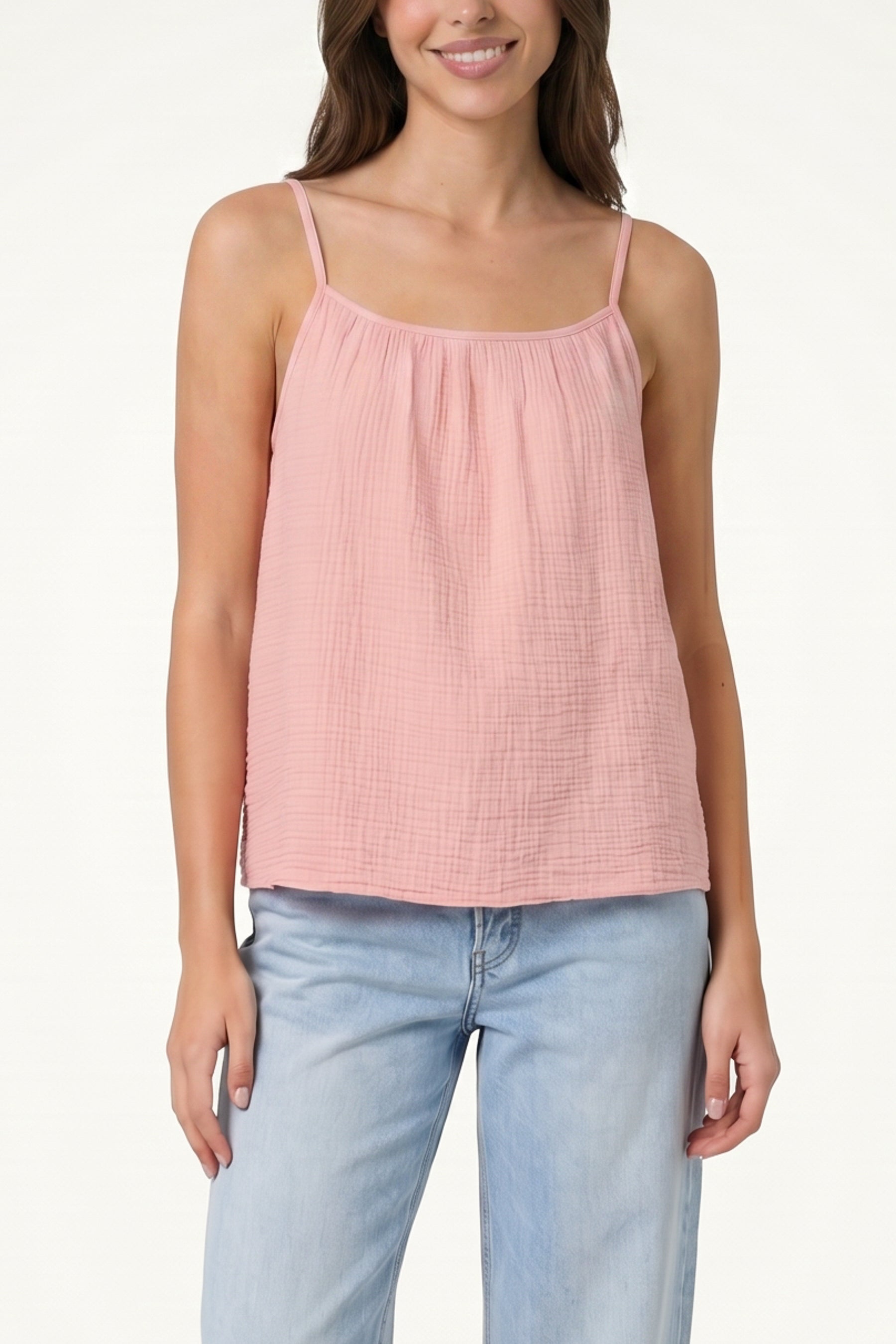 Cheesecloth Strappy Cotton Top