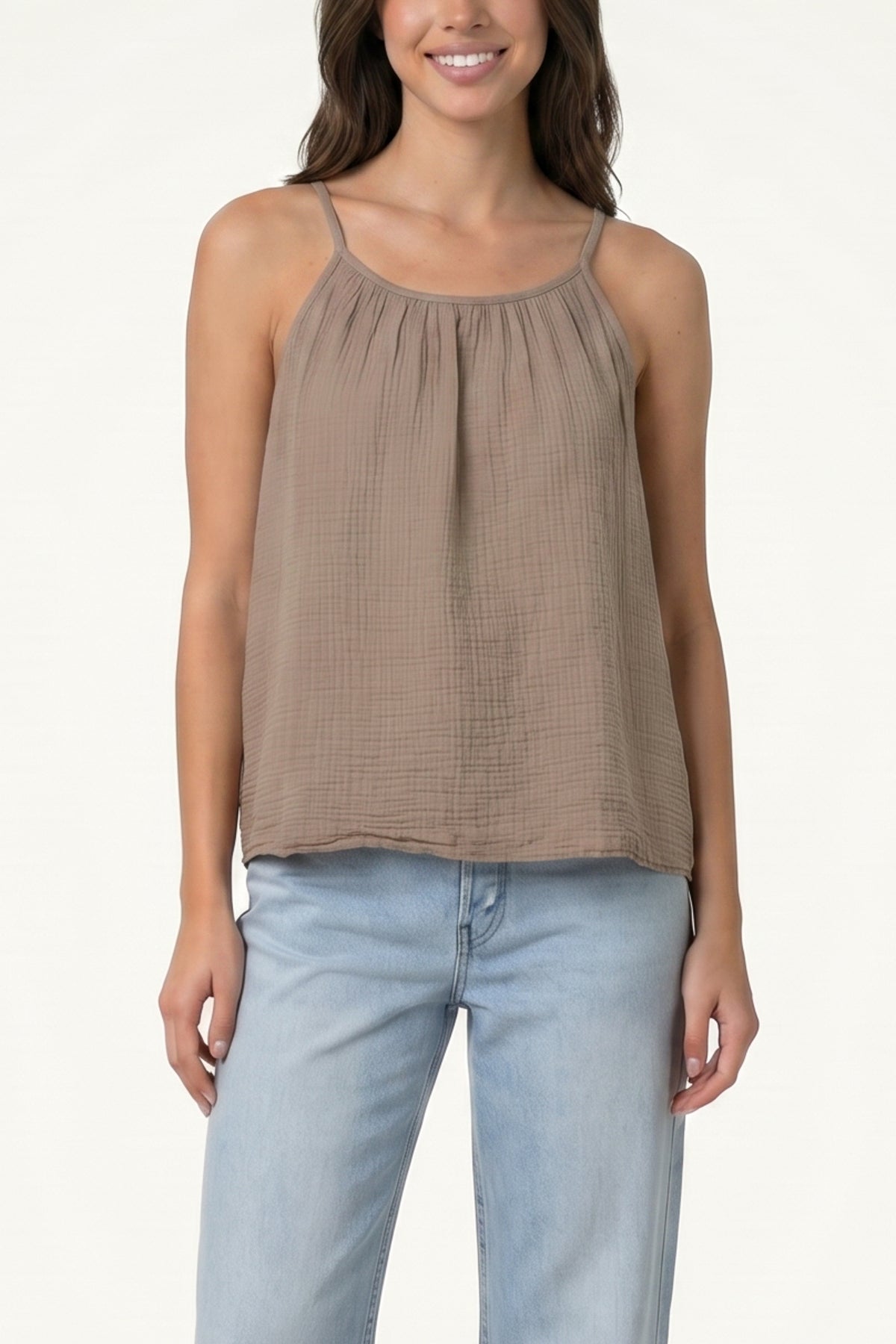 Cheesecloth Strappy Cotton Top