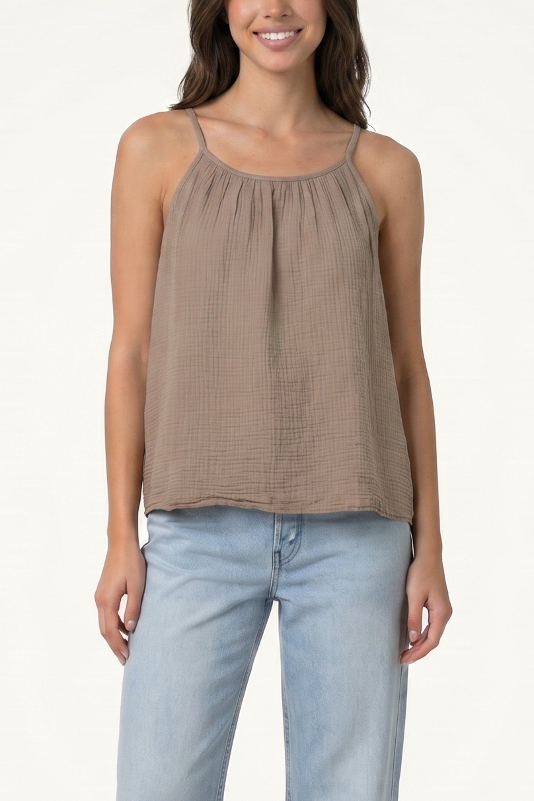 Cheesecloth Strappy Cotton Top