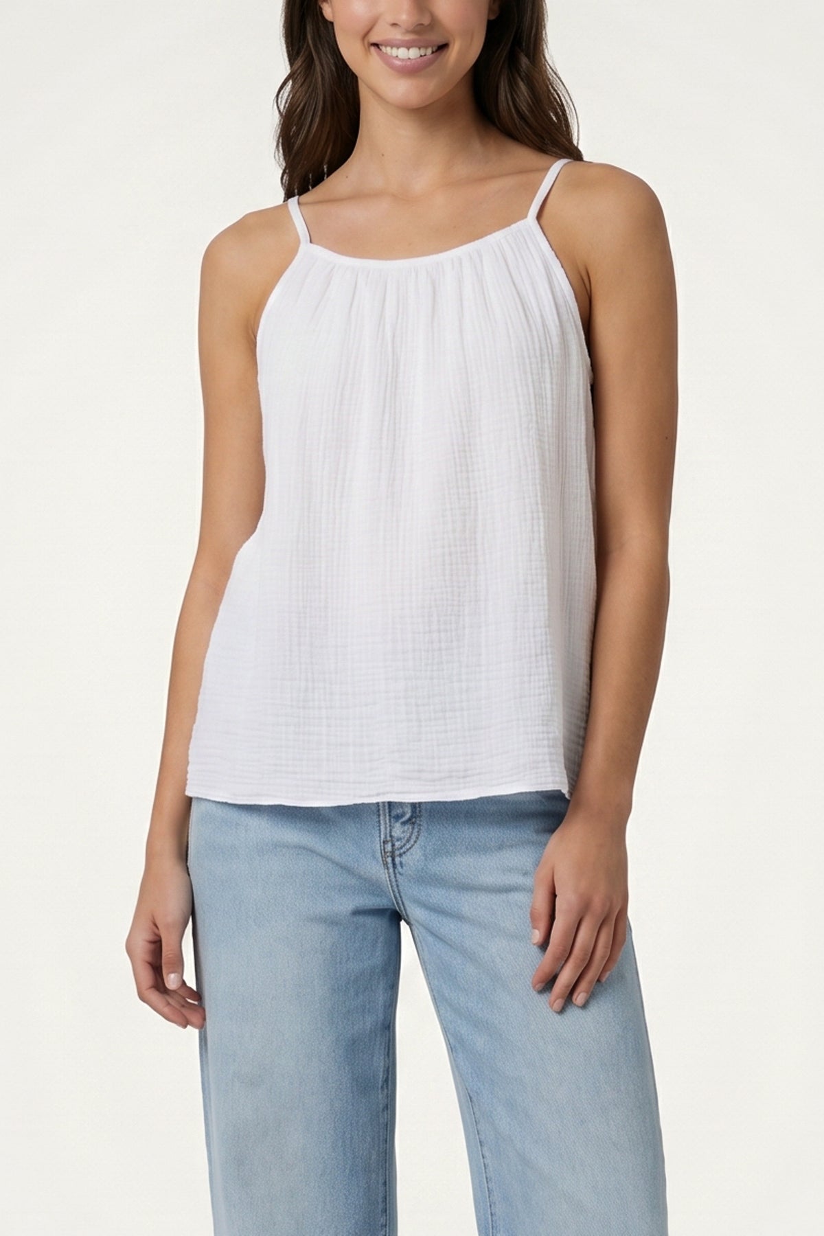 Cheesecloth Strappy Cotton Top