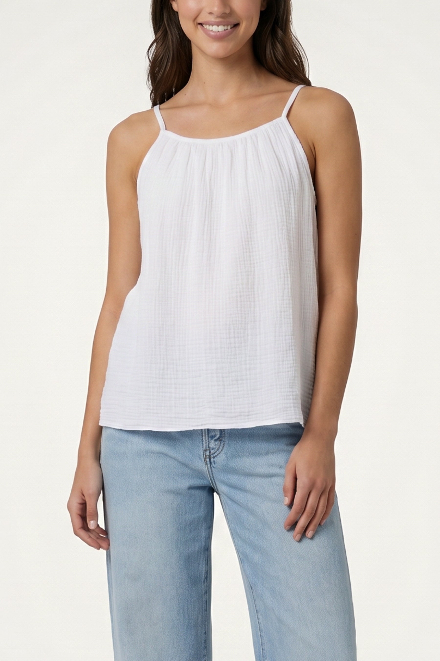 Cheesecloth Strappy Cotton Top