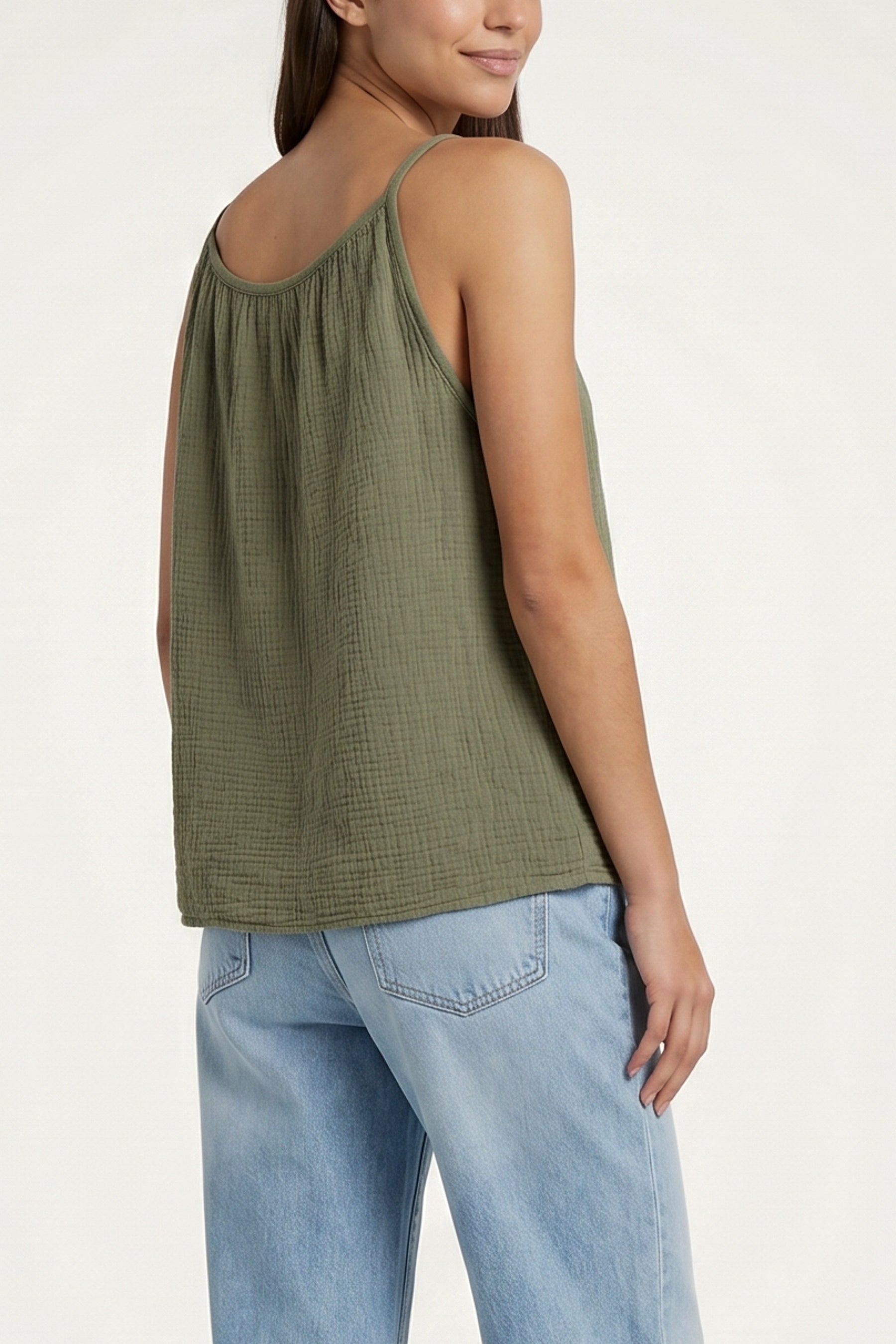 Cheesecloth Strappy Cotton Top