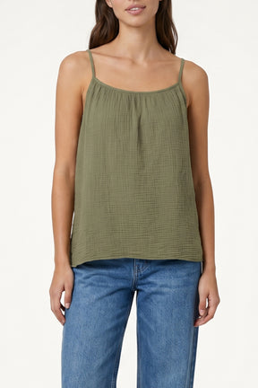 Cheesecloth Strappy Cotton Top