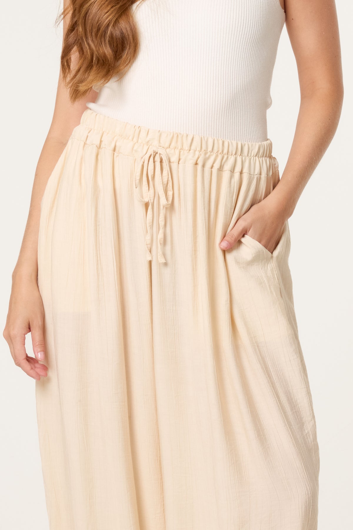Loose Cuff Trousers With Pockets
