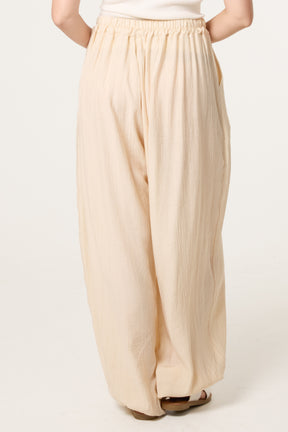 Loose Cuff Trousers With Pockets