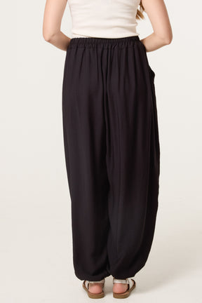 Loose Cuff Trousers With Pockets