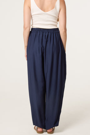Loose Cuff Trousers With Pockets