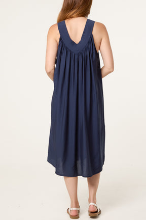 Essential V-Neck Midi Dress