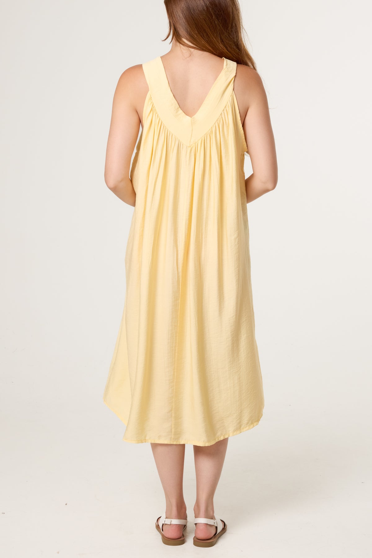 Essential V-Neck Midi Dress