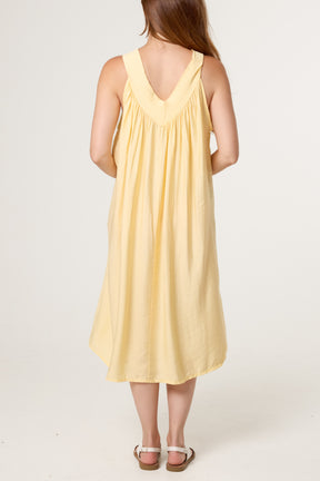 Essential V-Neck Midi Dress