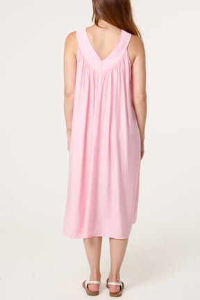 Essential V-Neck Midi Dress