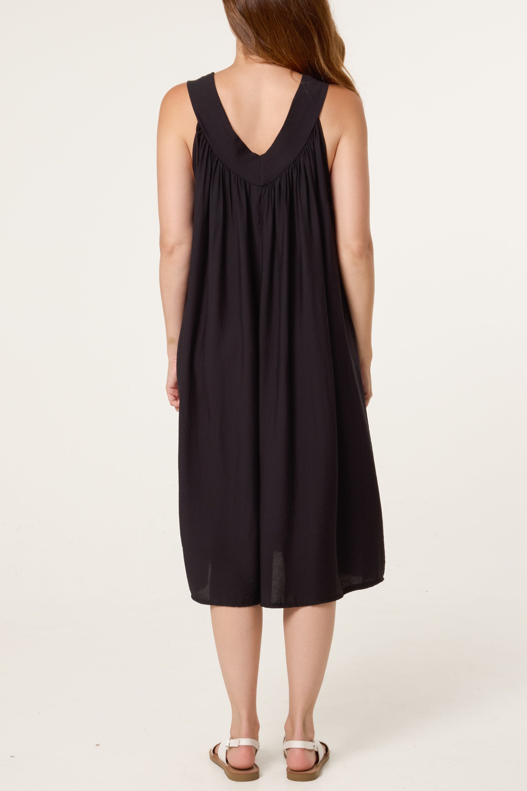 Essential V-Neck Midi Dress