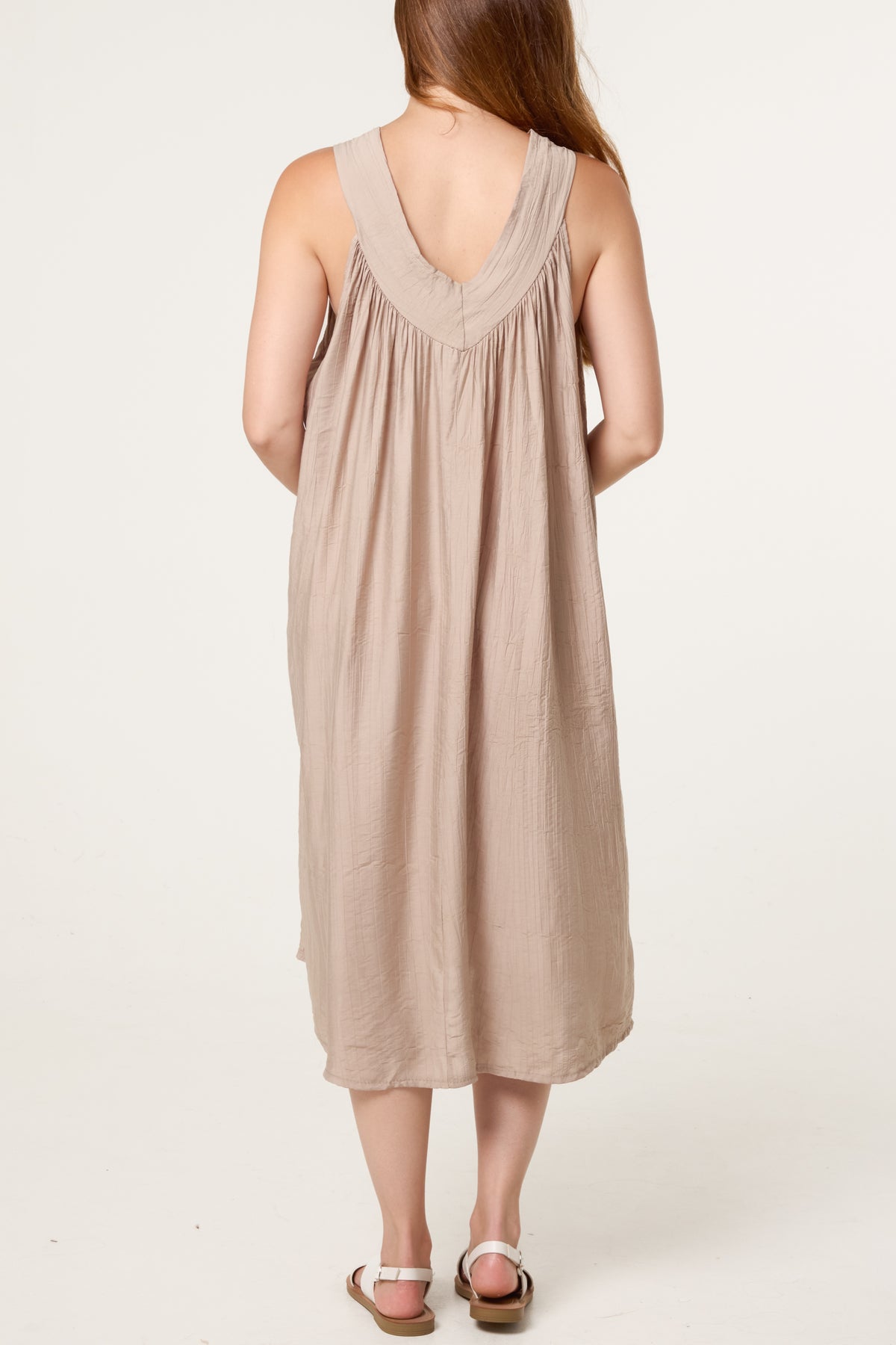 Essential V-Neck Midi Dress