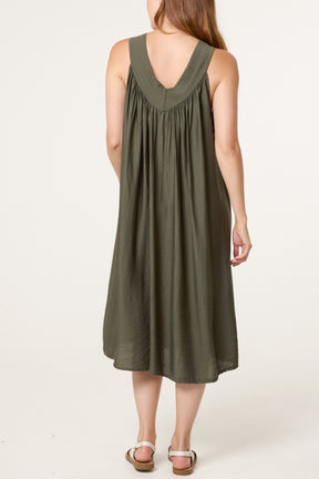 Essential V-Neck Midi Dress