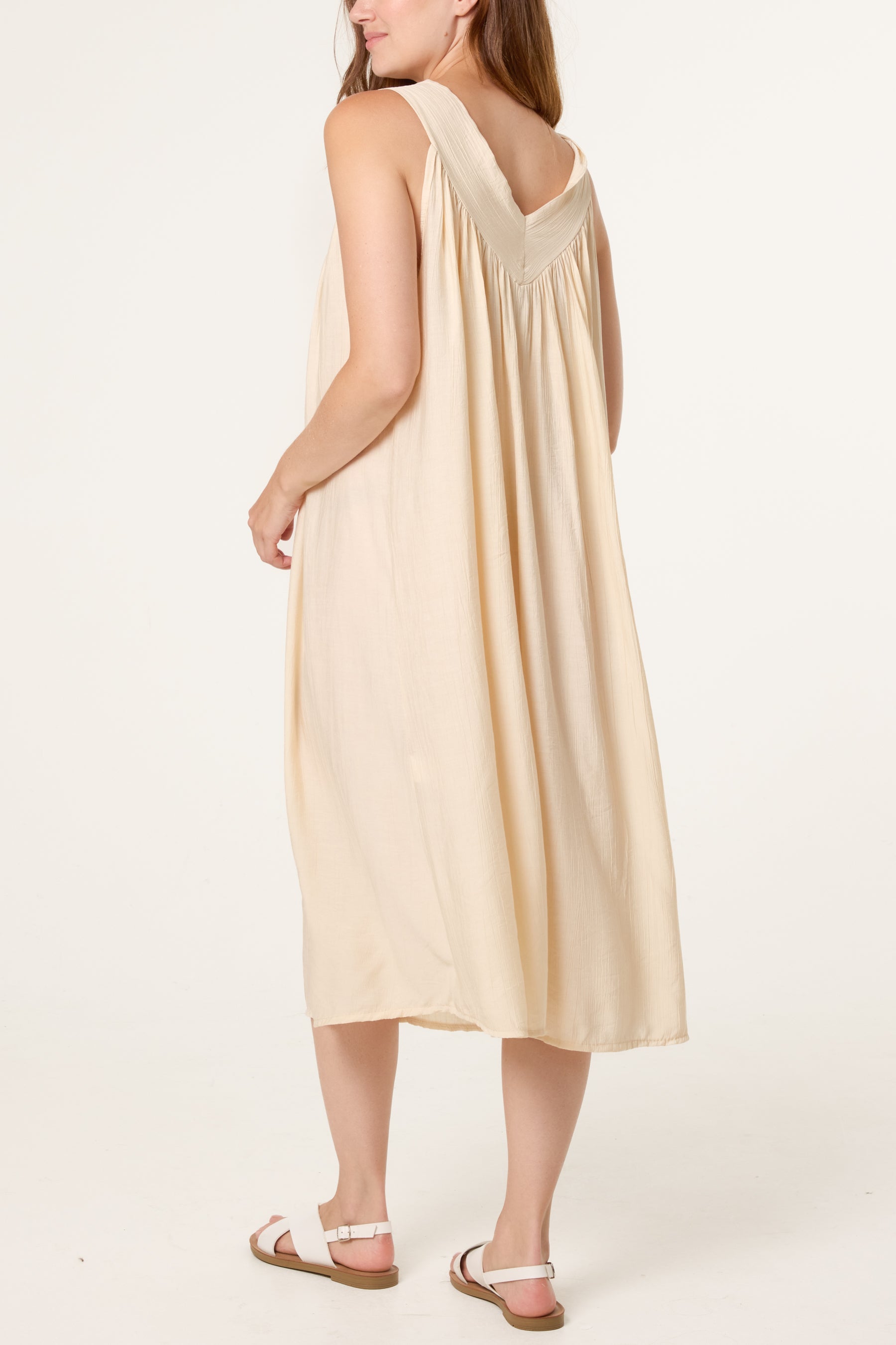 Essential V-Neck Midi Dress