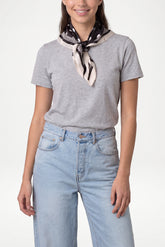 Polka Dot Edged Scarf