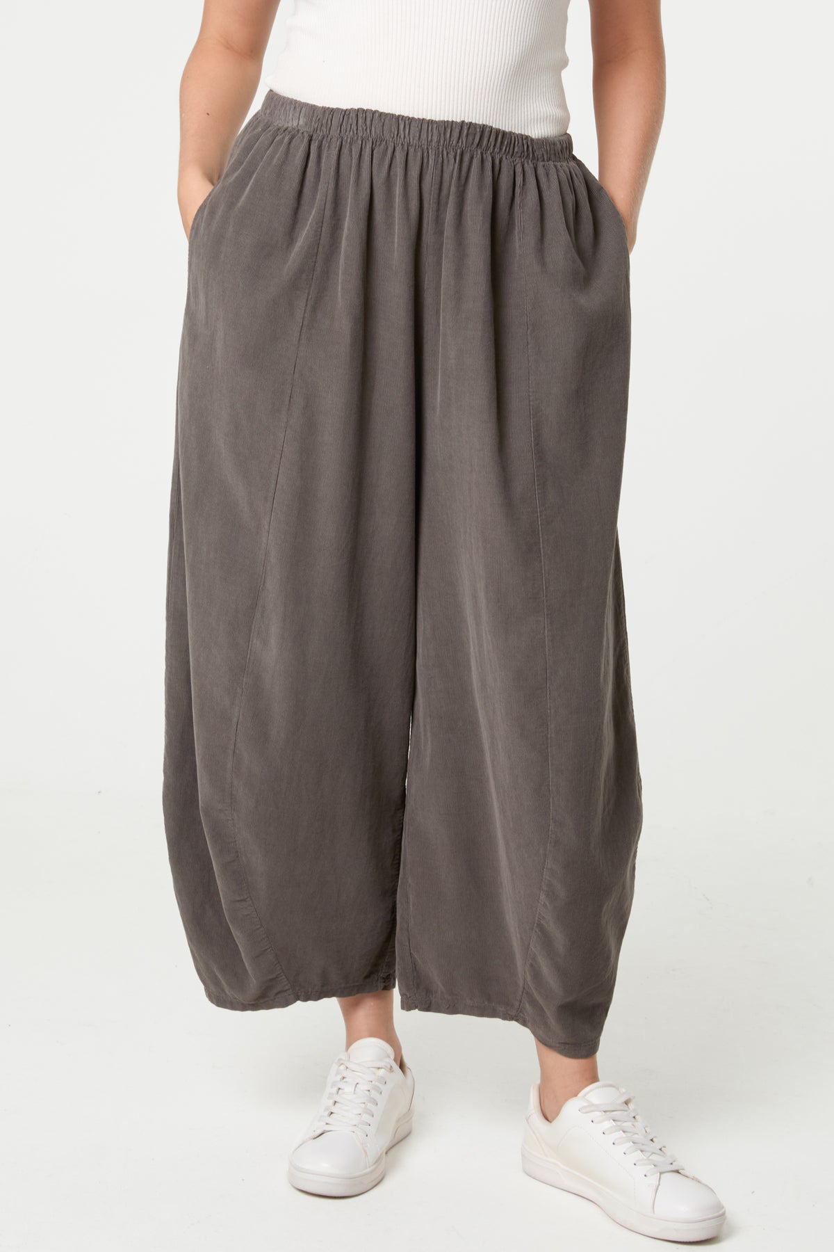 Corduroy Elasticated Waist Trousers