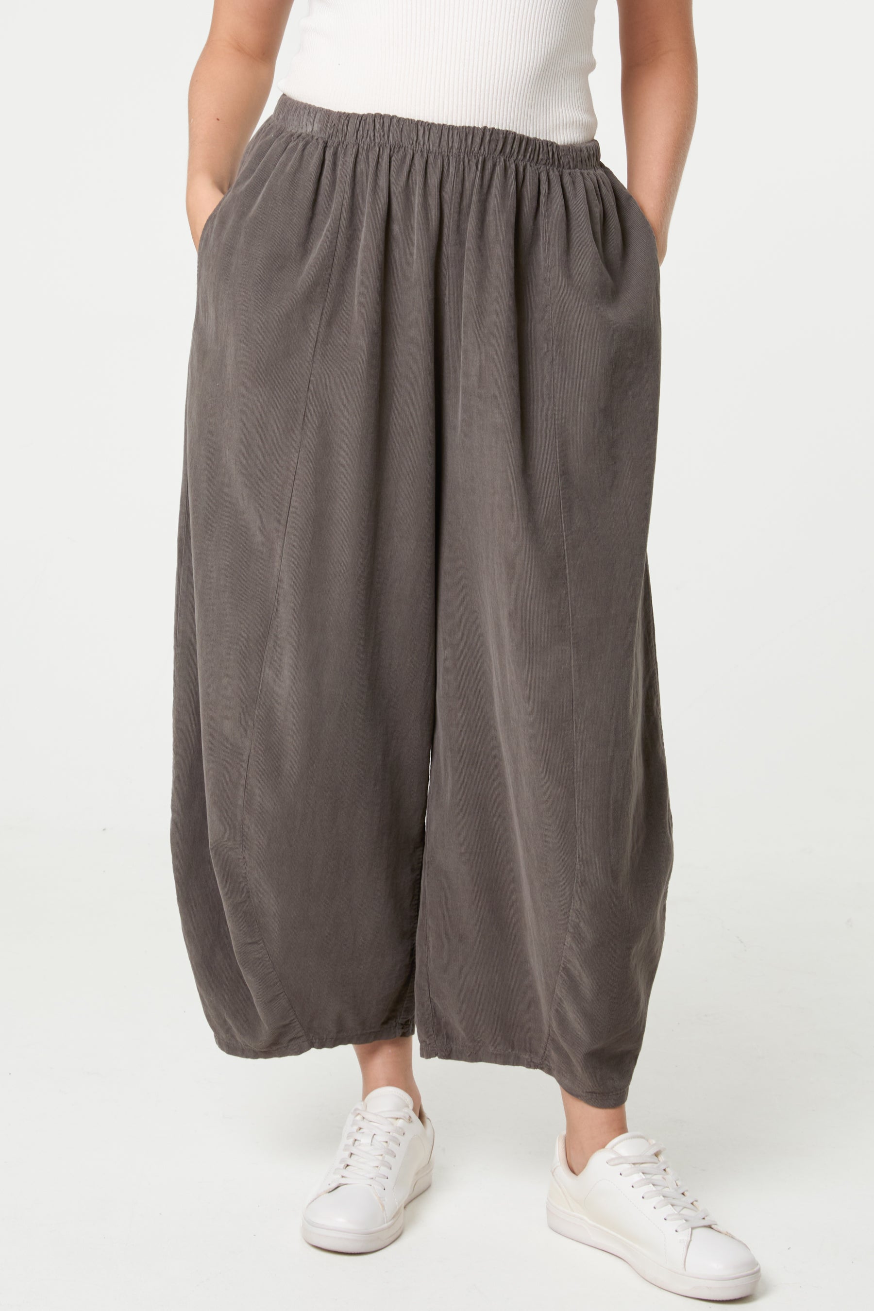 Courdroy Elasticated Waist Trousers