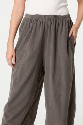 Courdroy Elasticated Waist Trousers