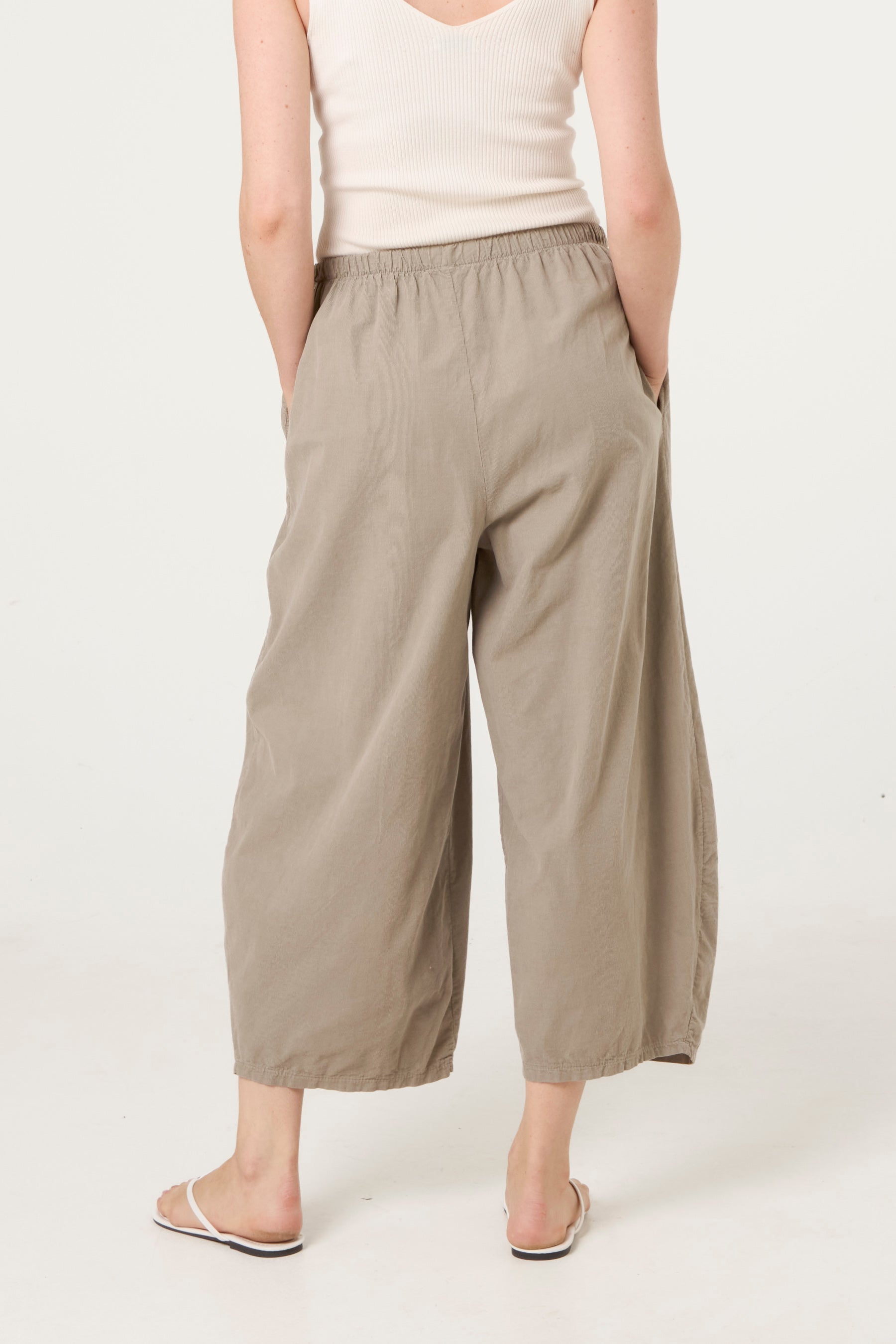 Corduroy Elasticated Waist Trousers