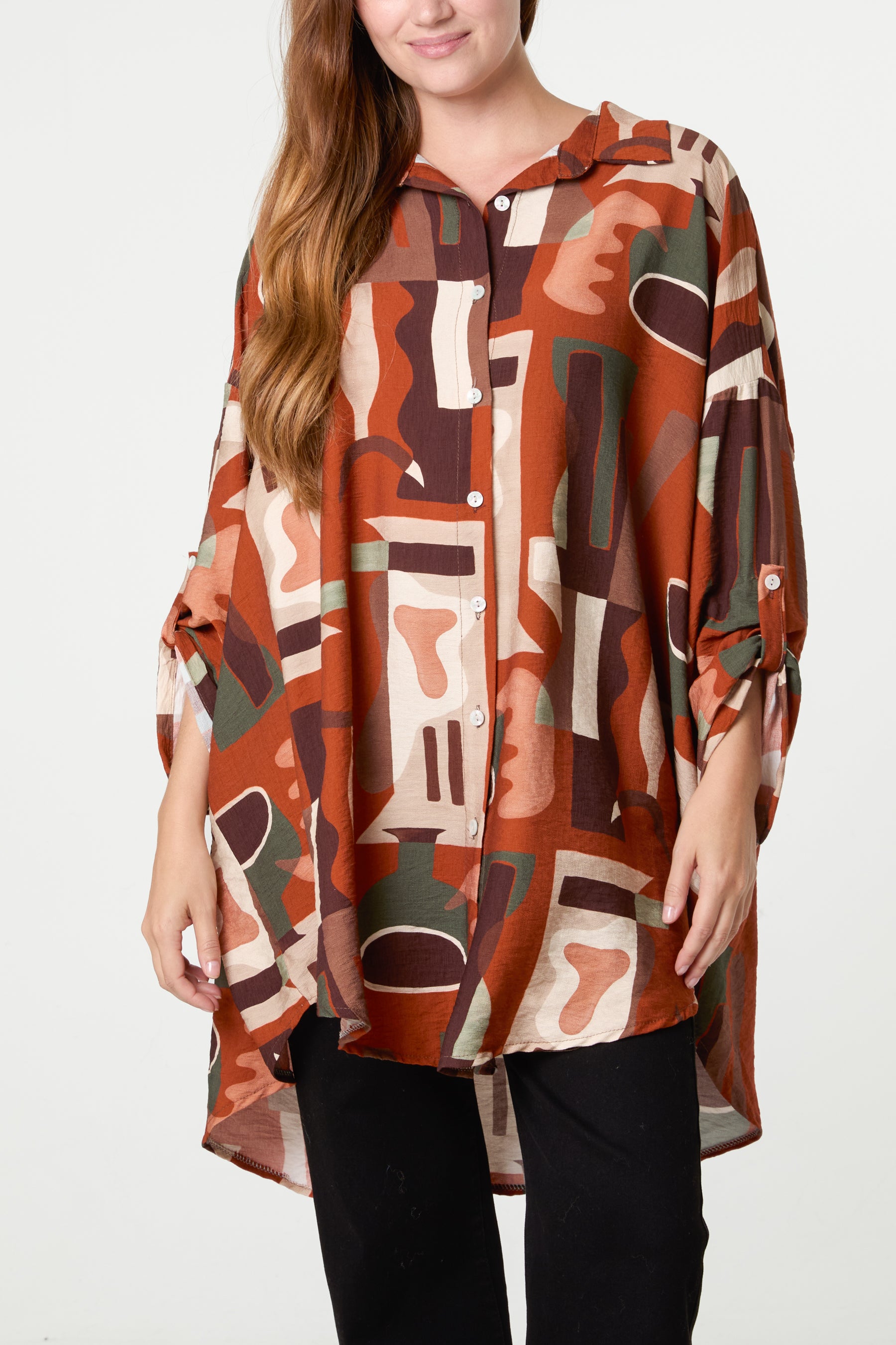 Patterned Geo Shirt