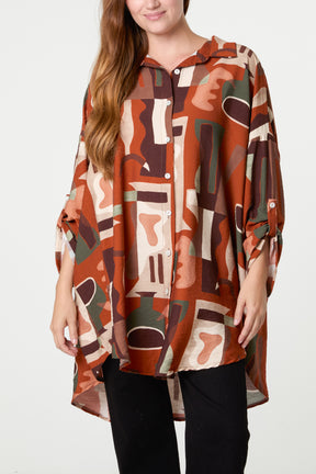 Patterned Geo Shirt