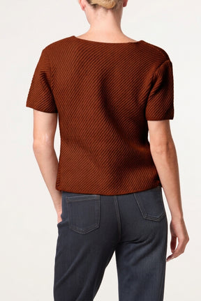 Button Through Essential Peplum Top