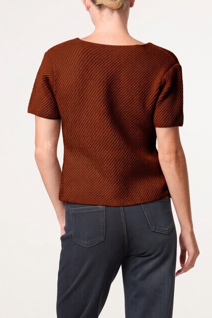 Button Through Essential Peplum Top