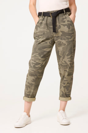Belted Camouflage Trousers