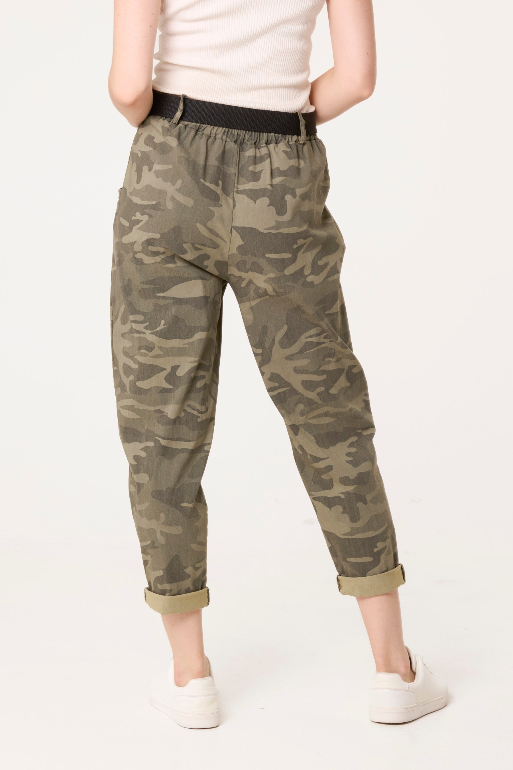 Belted Camouflage Trousers