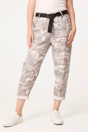 Belted Camouflage Trousers