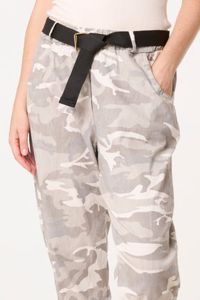 Belted Camouflage Trousers