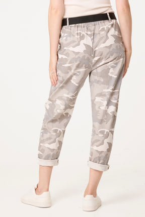 Belted Camouflage Trousers