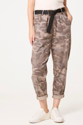 Belted Camouflage Trousers