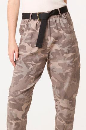 Belted Camouflage Trousers